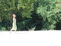 Beatiful nymph at cancun plage