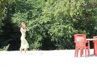 Beatiful nymph at cancun plage