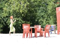 Beatiful nymph at cancun plage