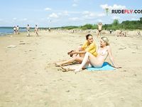 Kelley naked on the strand...