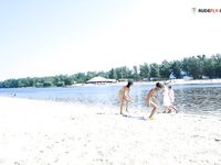 One day on a plage myrtie Romania