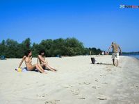One day on a plage myrtie Romania