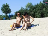 One day on a plage myrtie Romania