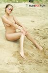 uber-cute mature baby on the plage..