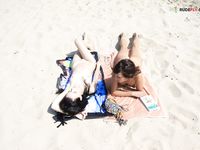 demonstrate elvera public on the steamy plage