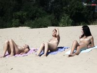 Just a crazy duo on the strand.