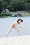 Just a mature female on a nude plage.
