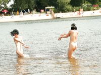 just loosening by the pool and strand