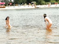 just loosening by the pool and strand