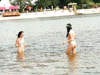 just loosening by the pool and strand