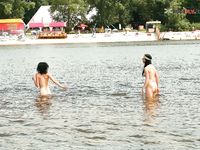 just loosening by the pool and strand