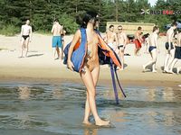 Topless girls on Nice beach, France 2