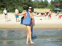 Topless girls on Nice beach, France 2