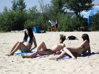 Wondrous doll and buddy on a strand