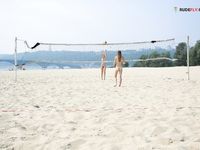 Wondrous doll and buddy on a strand