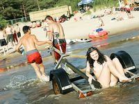 Ritta demonstrate more your bod on the plage