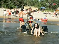 Ritta demonstrate more your bod on the plage