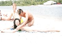 Priscila wifey at the strand displaying her cootchie