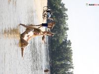 Witnessed this fit and stiff Kelsie at the plage