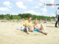 Another day on the plage with the dolls.