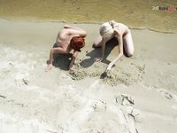 Beaytiful girl on a nudist beach in Malta 2