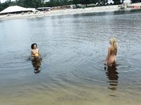 tawna gf tajuana naked on the plage !