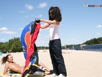 Cassie on the strand rocks last weekend.