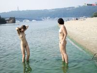 Intimate tiny strand-lagoon sphere with Marissa.