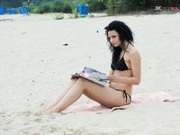 Intimate tiny strand-lagoon sphere with Marissa.