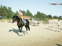 Russian school-gal first-ever time on Naturists