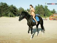 Russian school-gal first-ever time on Naturists