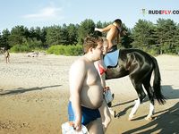 Russian school-gal first-ever time on Naturists