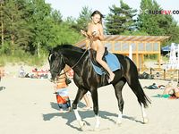 Macedonian MUMMY at strand salena Halkidiki,Greece