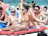 Nudist camp caught on a hidden camera