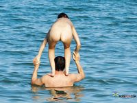 Nudist resort filmed with a hidden camera by a voyeur