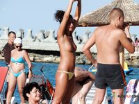 around them at the beach 2
