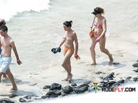 She usually wears tiny little thongs to show how voluptuous she is