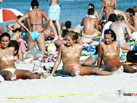 Green Foliage Frames a Naturist Conversation