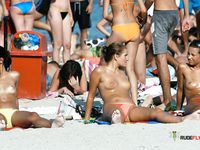 Green Foliage Frames a Naturist Conversation