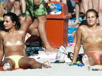 Green Foliage Frames a Naturist Conversation