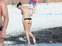 Camera Out on a Sunny Topless Beach Day