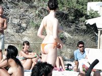 Camera Out on a Sunny Topless Beach Day