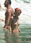 Dashing nudist blonde with a killer body caught naked on a hidden camera