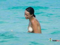 Voyeur secretly films a nudist camp at the beach with a bunch of breathtaking babes