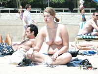 They let the water hit their tits, and they are enjoying it