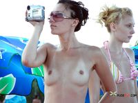 She likes it when her breasts are naked and doesn't mind if anyone sees her like that