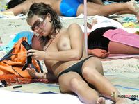 This sensual brunette shows off her skinny body, perky tits and shaved pussy before relaxing with her husband 2