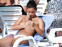 Pretty girl with nice round tits loves being a naturist and she uses every opportunity that she has to wear as least clothes as possible 2