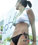 She goes around topless, showing off her breathtaking, large, natural breasts 2