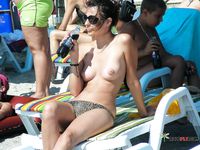 Skinny chicks have fun at an outdoor nudist camp 2